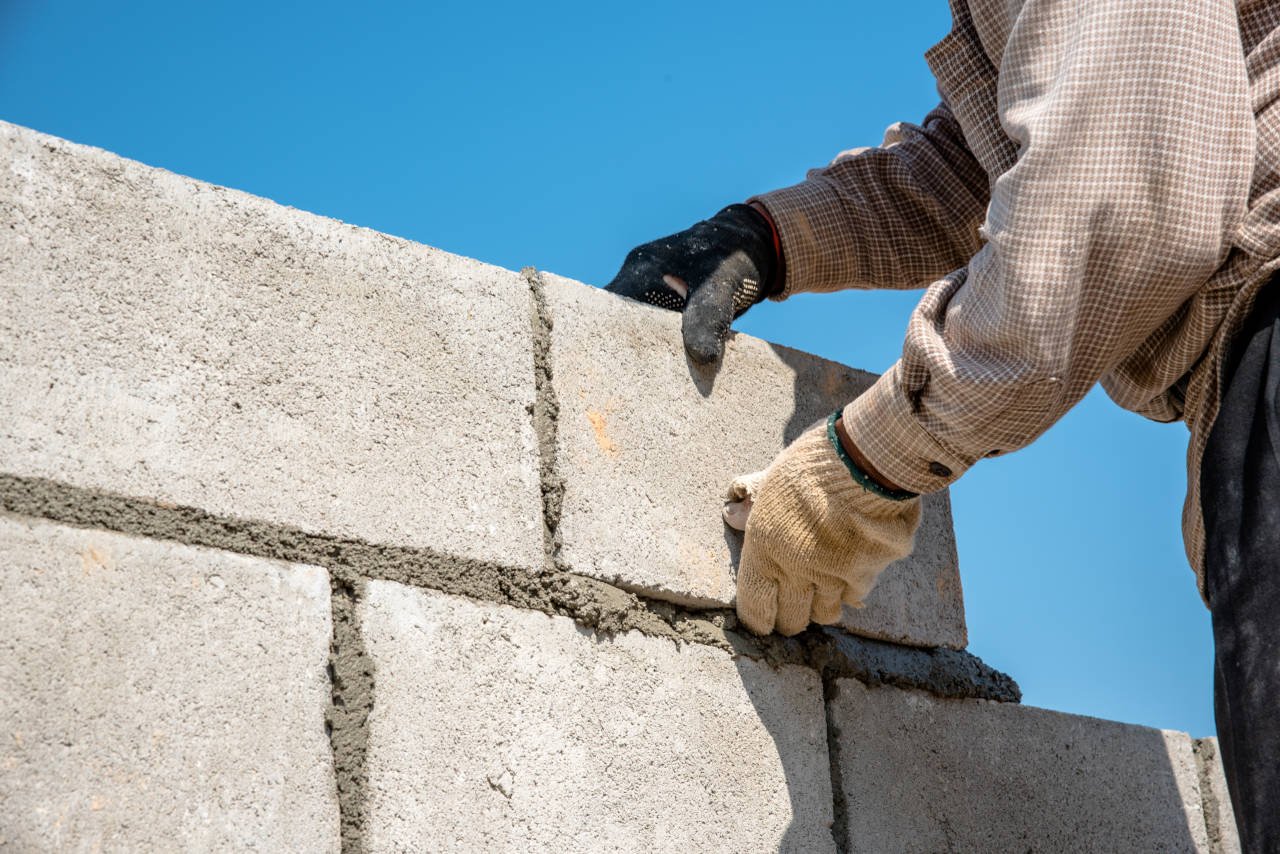 concrete block foundation